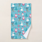 kerstsymbolen bad handdoek (Handdoek)