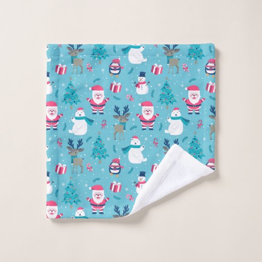 kerstsymbolen bad handdoek (Wasdoekje)