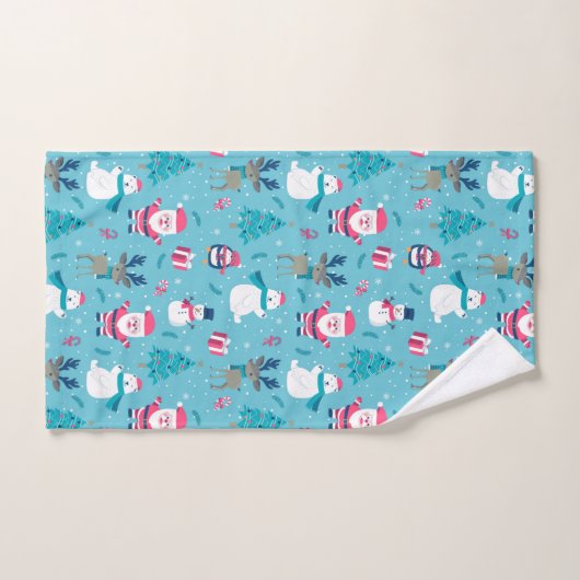 kerstsymbolen bad handdoek (Handdoek)