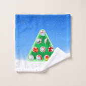 kerstsymbolen bad handdoek (Wasdoekje)