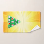 kerstsymbolen bad handdoek (Handdoek)