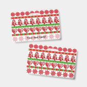 Kerstsymbolen Badge (Voor- en achterkant)