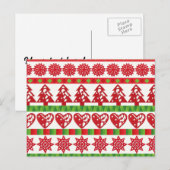 kerstsymbolen briefkaart (Voorkant / Achterkant)