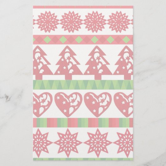 kerstsymbolen briefpapier (Voorkant)