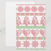 kerstsymbolen briefpapier (Voorkant / Achterkant)