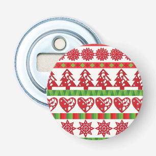 kerstsymbolen button flesopener