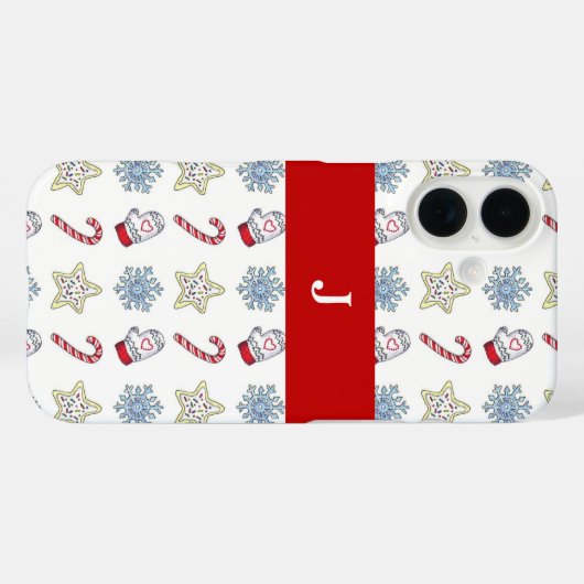 kerstsymbolen Case-Mate iPhone case (Achterkant (horizontaal))
