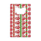 kerstsymbolen creditkaart flessenopener (Voorkant)
