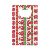 kerstsymbolen creditkaart flessenopener (Achterkant)