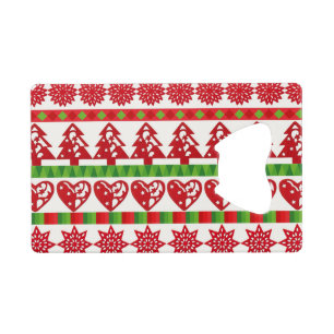 kerstsymbolen creditkaart flessenopener