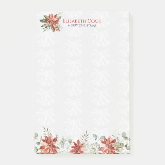 kerstsymbolen en bloemen post-it® notes (Voorkant)