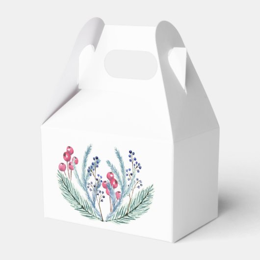 kerstsymbolen en koepel bedankdoosjes (Achterkant)