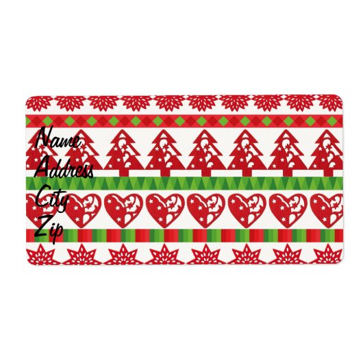 kerstsymbolen etiket (Voorkant)