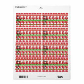kerstsymbolen etiket (Full Sheet)