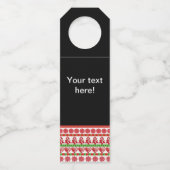kerstsymbolen flessenhanger (Voorkant)