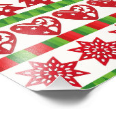 kerstsymbolen foto afdruk (Hoek)