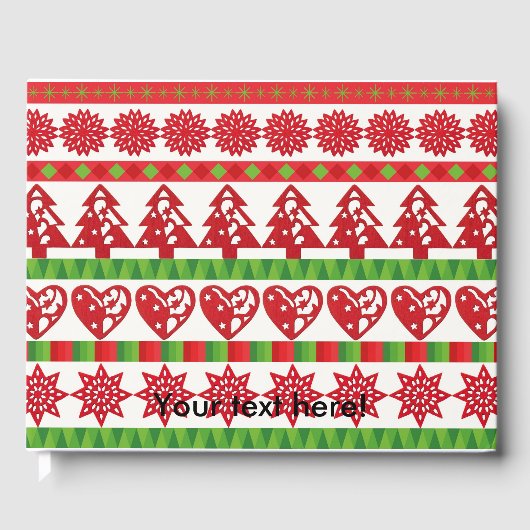 kerstsymbolen gastenboek (Voorkant)