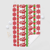 kerstsymbolen golfhanddoek (Insitu)