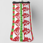kerstsymbolen golfheadcover (Draai 90)