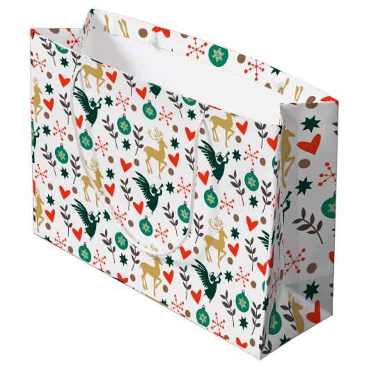 kerstsymbolen groot cadeauzakje (Achterkant Gekanteld)