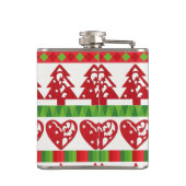 kerstsymbolen heupfles (Achterkant)