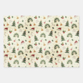 kerstsymbolen inpakpapier vel (Voorkant 2)