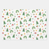 kerstsymbolen inpakpapier vel (Voorkant)