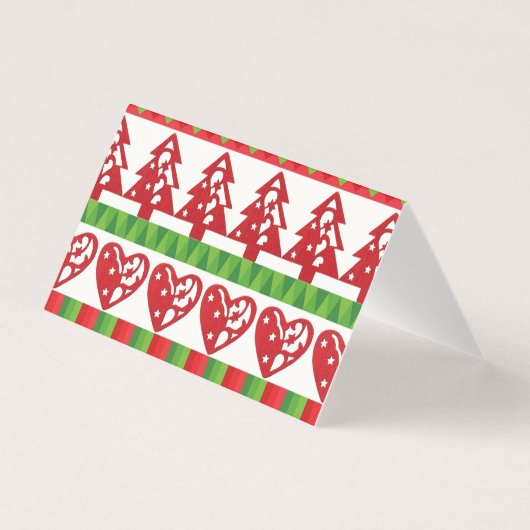 Kerstsymbolen Kaart (Voorkant)