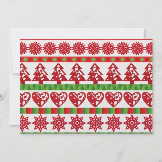 Kerstsymbolen Kaart (Voorkant)