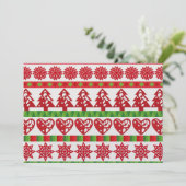Kerstsymbolen Kaart (Staand voorkant)