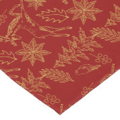 kerstsymbolen korte tafelloper (Hoek)