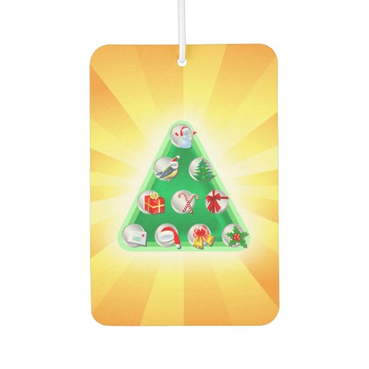 kerstsymbolen luchtverfrisser (Voorkant)