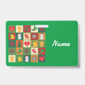 kerstsymbolen Medley Art Thunder_Cove Badge (Achterkant)
