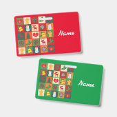 kerstsymbolen Medley Art Thunder_Cove Badge (Voor- en achterkant)