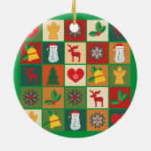 kerstsymbolen Medley Art Thunder_Cove Keramisch Ornament (Achterkant)