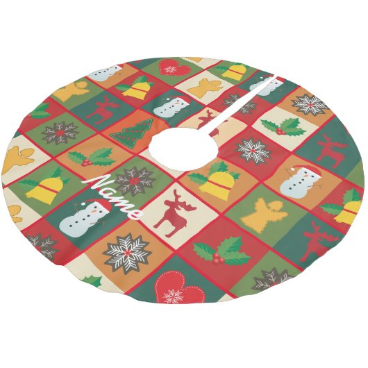 kerstsymbolen Medley Art Thunder_Cove Kerstboom Rok (Gekanteld)