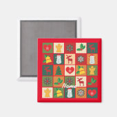 kerstsymbolen Medley Art Thunder_Cove Magneet (Voorkant / Achterkant)