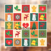 kerstsymbolen Medley Art Thunder_Cove Raamsticker (Vel 2)