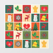 kerstsymbolen Medley Art Thunder_Cove Raamsticker (Vel)