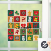 kerstsymbolen Medley Art Thunder_Cove Raamsticker (Huis)