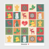kerstsymbolen Medley Art Thunder_Cove Sticker (Vel)