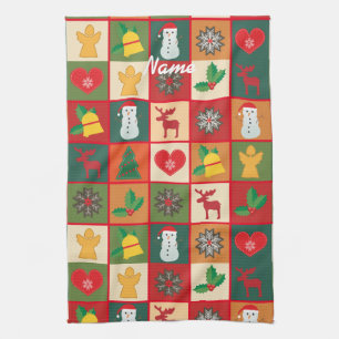 kerstsymbolen Medley Art Thunder_Cove Theedoek