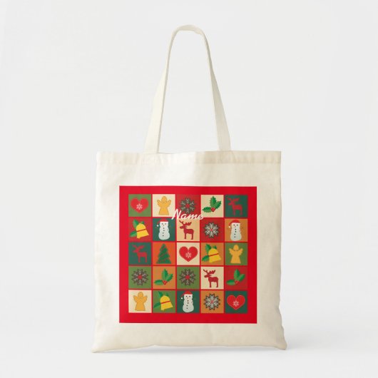kerstsymbolen Medley Art Thunder_Cove Tote Bag (Voorkant)