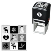 kerstsymbolen Medley Art Thunder_Cove Zelfinktende Stempel (In situ)