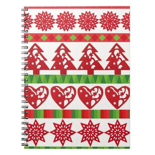 kerstsymbolen notitieboek (Voorkant)