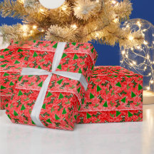Kerstsymbolen Patroon Inpakpapier