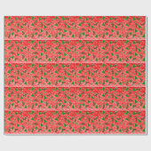 KerstSymbolen Patroonpapier Cadeaupapier (Vlak)