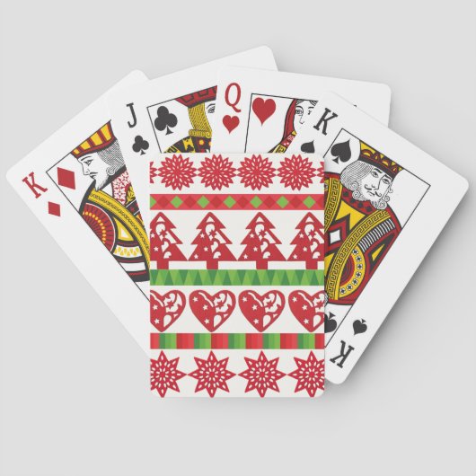 kerstsymbolen pokerkaarten (Achterkant)