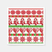 kerstsymbolen servet (Voorkant)