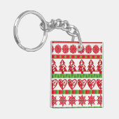 kerstsymbolen sleutelhanger (Voorkant Links)